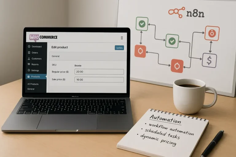 Automated WooCommerce pricing workflow using n8n