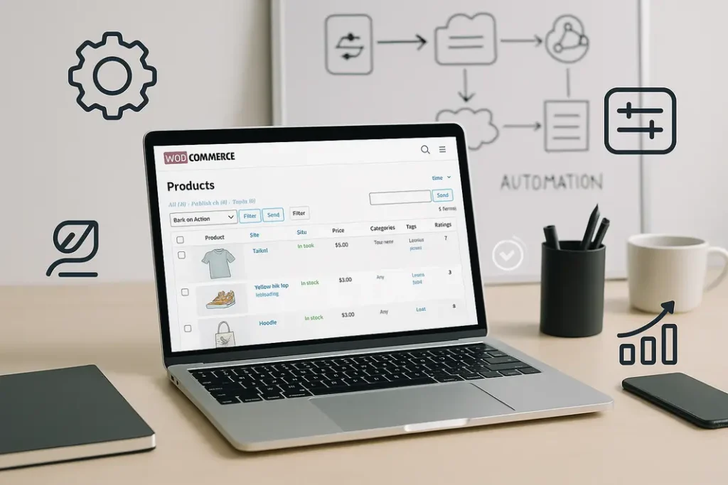 Automated WooCommerce product image management using n8n workflow